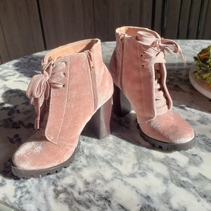 Call It Spring Pink Ankle Boots